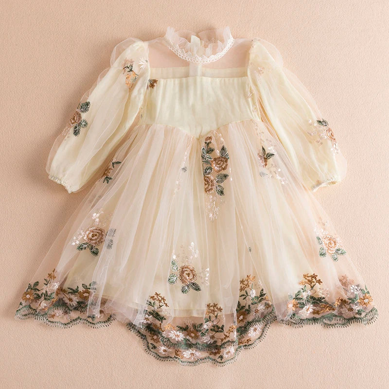 Spring Girls Princess Dresses Long Sleeve Autumn Kids Dress