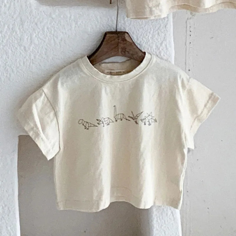 Libardo Casual Dinosaur Comfortable Thin T-shirt - GuGuTon baby store - Baby Fashion - Toddlers Outfits - Babies Outfits - Toddler Clothes - Kids Clothing - Newborn Clothes - Newborn Wear - Kids Wear - Trending Clothes - Trending Outfits - Fall Fashion - Winter Fashion - Girls Clothes - Boys Clothes - Babies Wear - Kids Accessories - KidsWear - Summer Clothes - Summer Fashion - Summer Trend - Falls Sweaters - Tops - Bottom - Jeans - Blouse - Dresses - Newborn Dresses - Toys