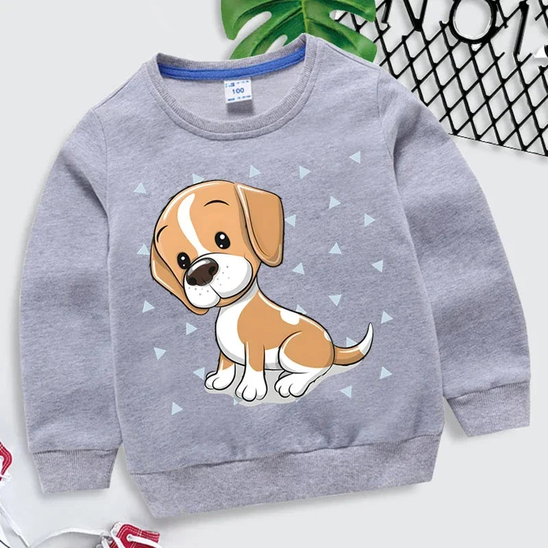 Gerson Animal Pullover Long Sleeve Sweatshirt