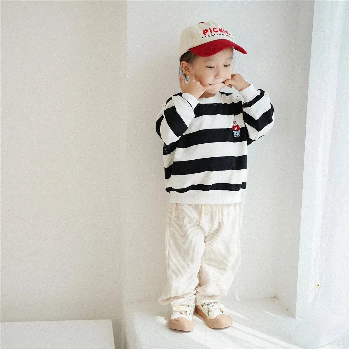 Enrrique New Baby Boy Long Sleeve Striped Sweater