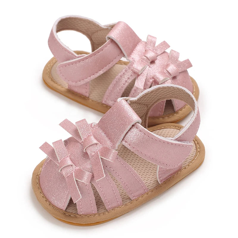 0-18Months Newborn Infant Baby Girls Shoes Summer Sandals Casual Rubber Bottom Non-Slip