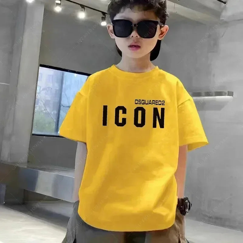 Leo ICON Letter Style Boy Casual O-Neck Tees - GuGuTon baby store - Baby Fashion - Toddlers Outfits - Babies Outfits - Toddler Clothes - Kids Clothing - Newborn Clothes - Newborn Wear - Kids Wear - Trending Clothes - Trending Outfits - Fall Fashion - Winter Fashion - Girls Clothes - Boys Clothes - Babies Wear - Kids Accessories - KidsWear - Summer Clothes - Summer Fashion - Summer Trend - Falls Sweaters - Tops - Bottom - Jeans - Blouse - Dresses - Newborn Dresses - Toys