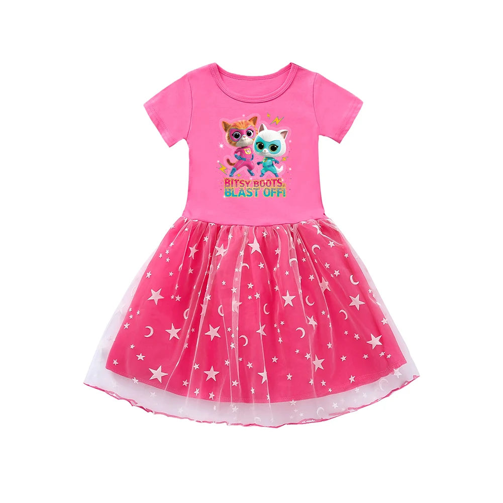 Girls Dresses for Baby Girl Cute Clothing Baby Autumn Clothes Children's Dress SuperKitties Princess Dress Infant Girly Birthday