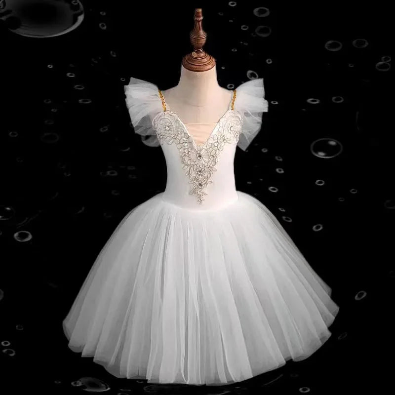 Norma Summer Ballet Dress for Girls - Kids Dance Tutu Outfit