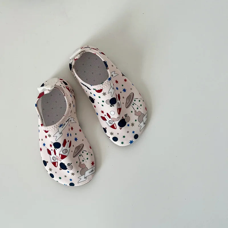 New Baby Boy Girl Beach Shoes KS Children Print Water Sports Sneakers Swimming Aqua Barefoot Shoes Kids Indoor Outdoor Slippers