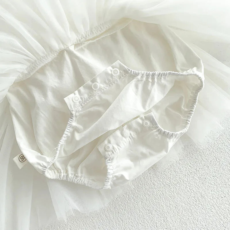 Ana Sleeveless Lace Bodysuit for Baby Girls