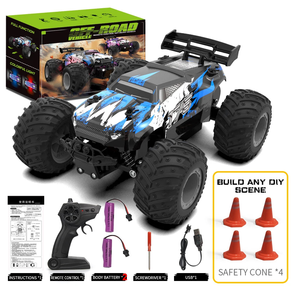 JJRC 1/18 2.4G RC Drift Racing Car High Speed Off Road Vehicle All Terrain Remote Control Climbing Car Toys for Boys Kids Gifts