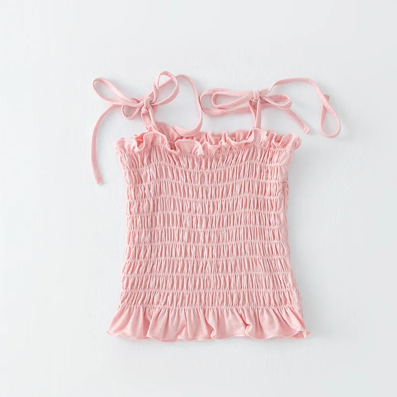 Manuela New Summer Bow Knot Tied Sling Lovely Camisole - GuGuTon baby store - Baby Fashion - Toddlers Outfits - Babies Outfits - Toddler Clothes - Kids Clothing - Newborn Clothes - Newborn Wear - Kids Wear - Trending Clothes - Trending Outfits - Fall Fashion - Winter Fashion - Girls Clothes - Boys Clothes - Babies Wear - Kids Accessories - KidsWear - Summer Clothes - Summer Fashion - Summer Trend - Falls Sweaters - Tops - Bottom - Jeans - Blouse - Dresses - Newborn Dresses - Toys