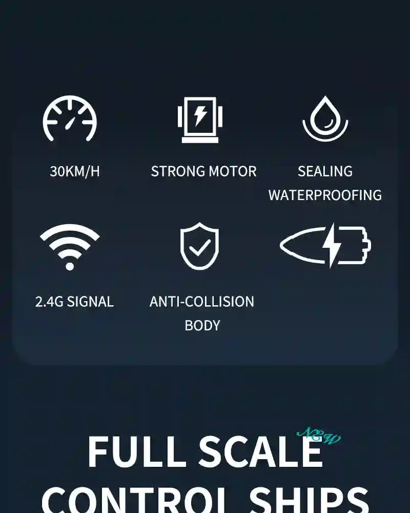 TX768 RC Boat 2.4G Brushless High Speed Remote Control Ship 30km/h
