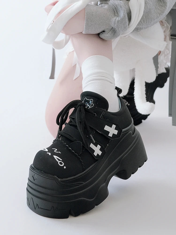 Japanese Girl Original Subculture Lolita Girl Thick Soled Shoes Sweet Big Toe Shoes Cute Loli Tea Party Single Shoes