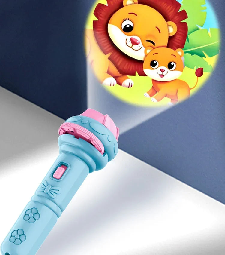 Flashlight Projector Torch Lamp Toy Cute Cartoon Creativity Toy