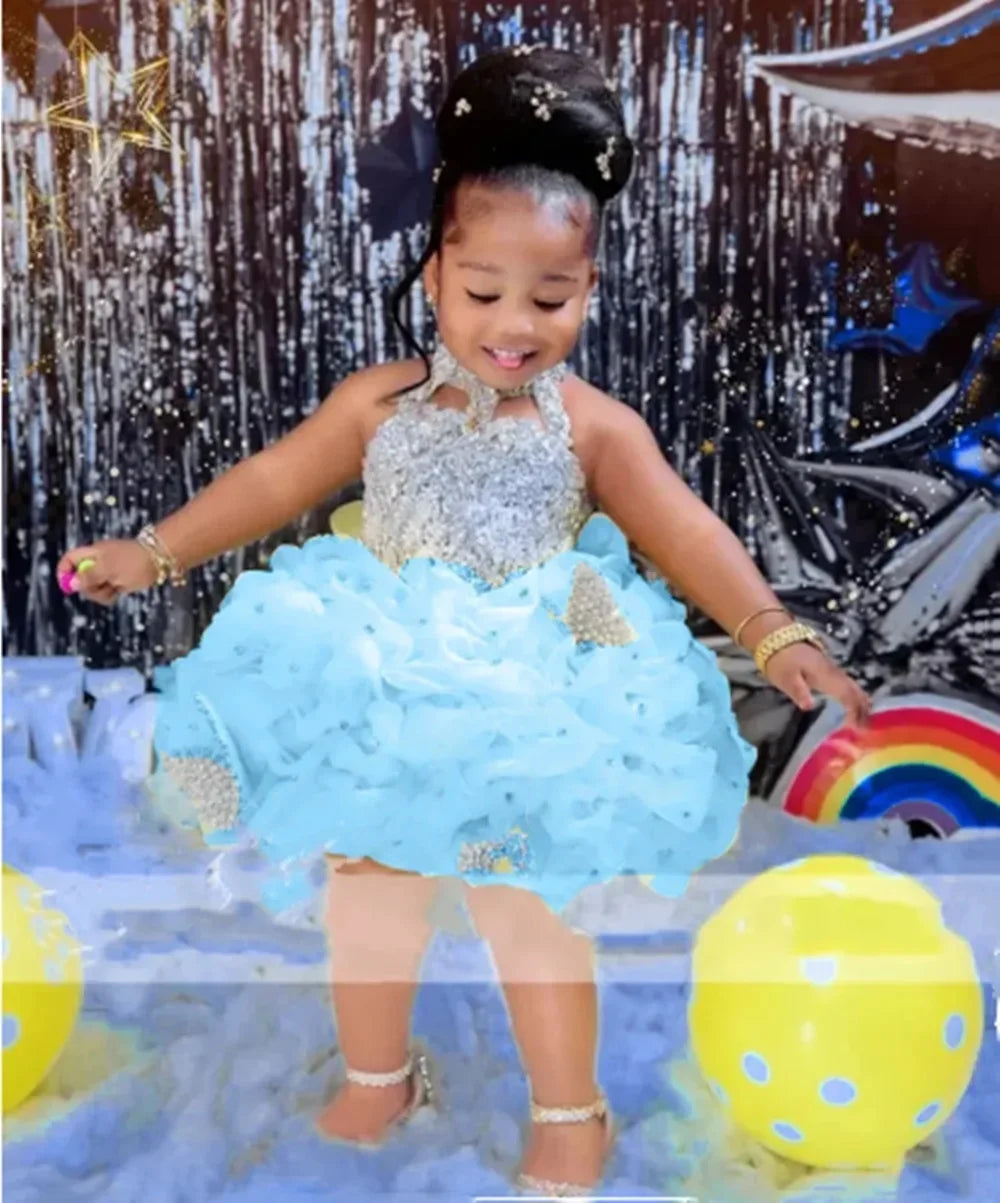 Custom Flower Girl Dress Wedding Gown Birthday Party Pageant Dress