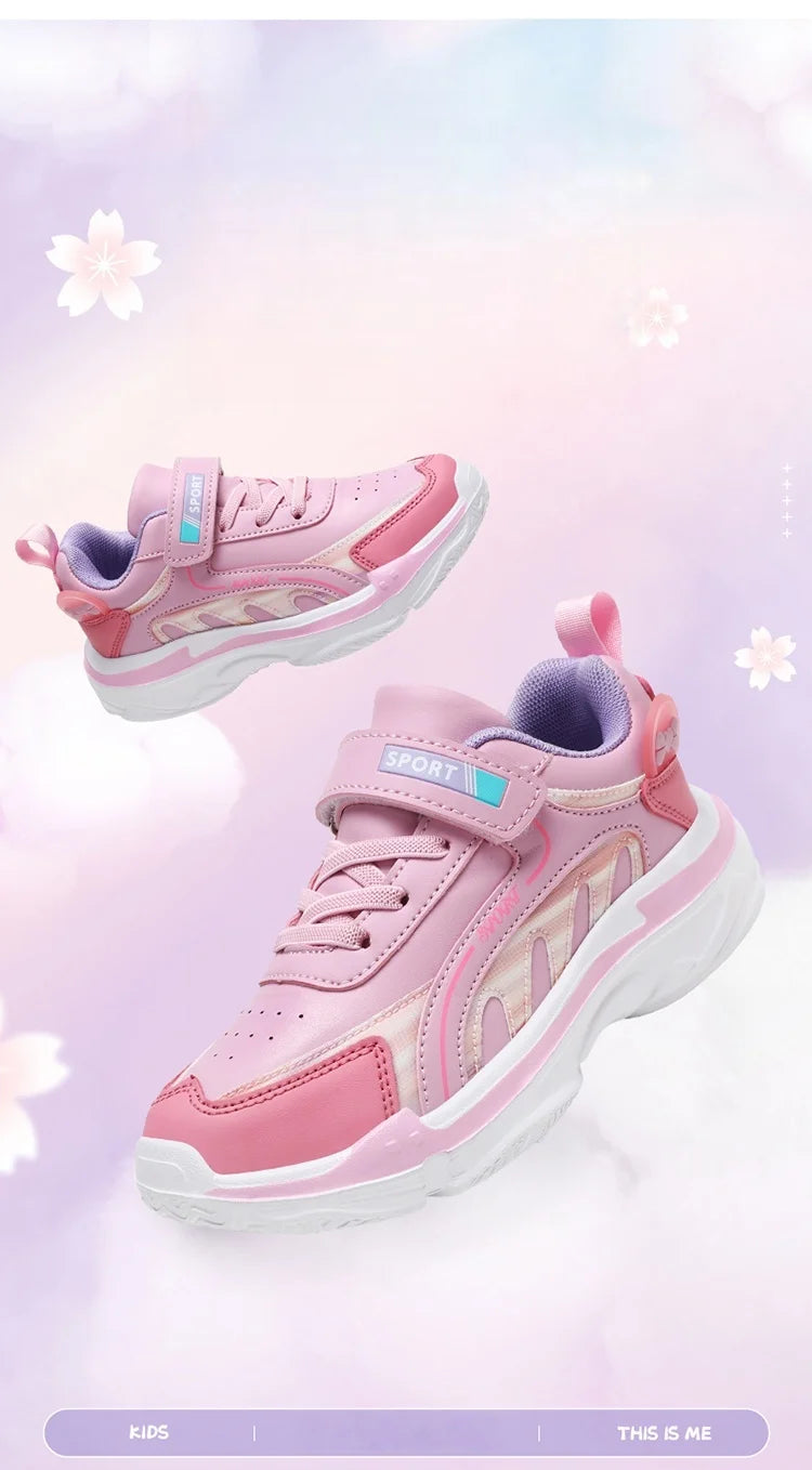 Fashion Children's Shoes Sneakers Girls Comfortable Sneakers Outdoor Non-Slip Running Shoes Tennis Shoes Light Casual Shoes