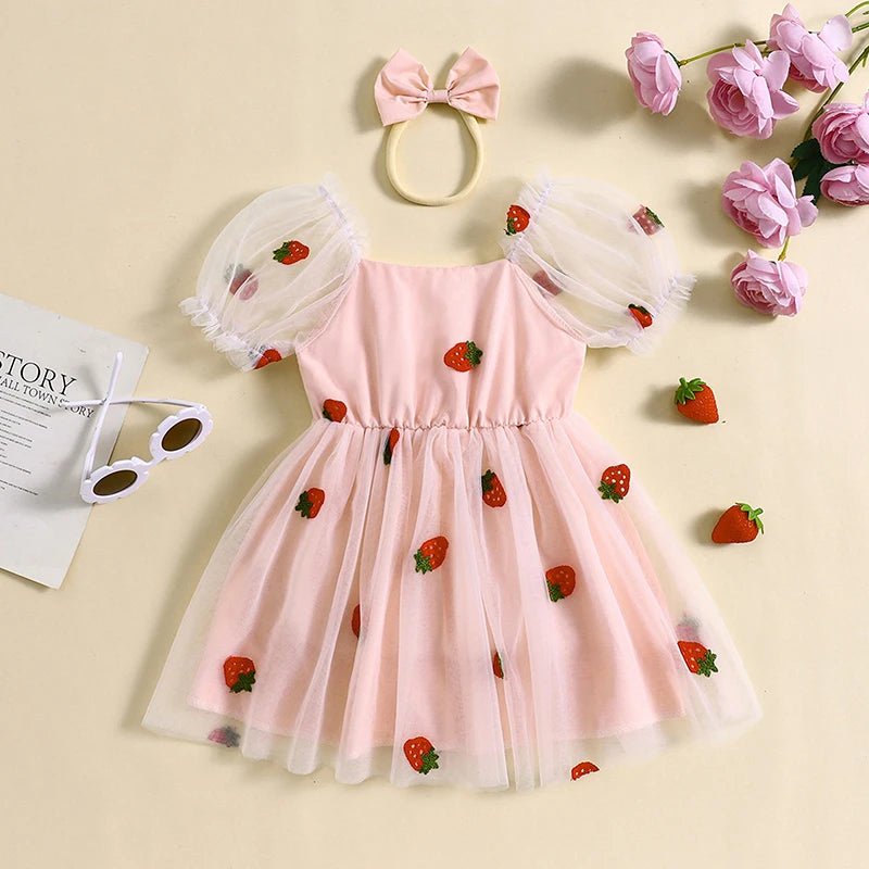 Nia Pudcoco Kids Summer Outfit - With  Headband