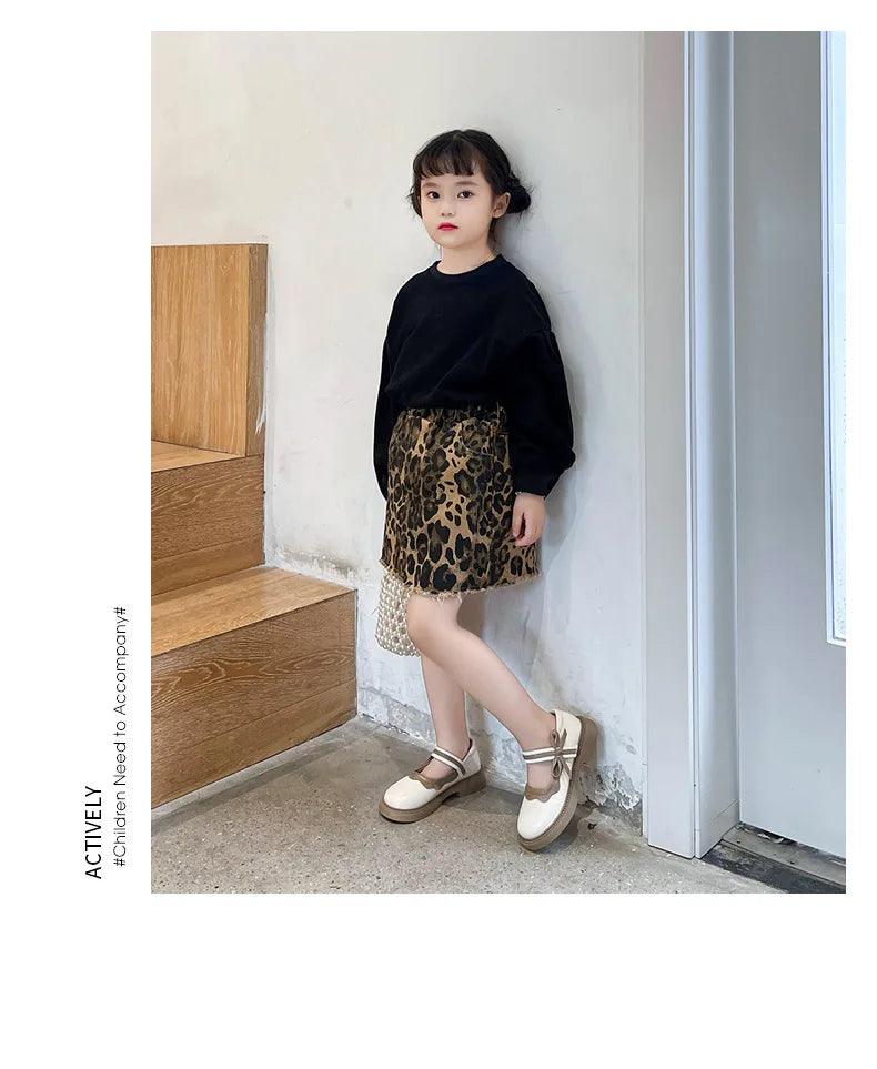Girls' Princess Shoes 2025 Spring and Autumn New Style Girls' Little Leather Shoes Autumn Style Baby Fashion Single Shoes