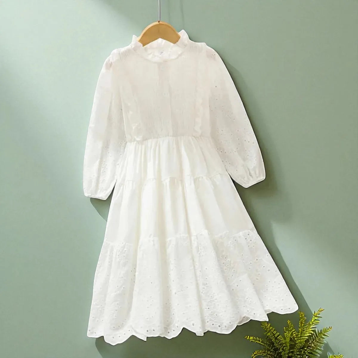 Girls outfits White Princess Dresses for Kids Party Maxi Dress