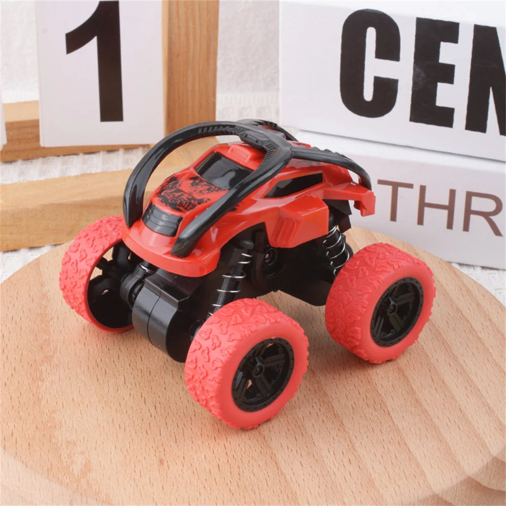 Monster Trucks Toys for Boys - Toddler Push & Go Stunt Cars with Flip Action, Race Car Set for Kids