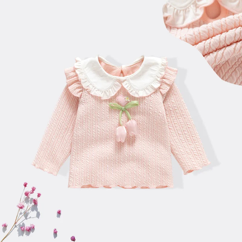 Yuridia Knit Long Sleeve Sweet Princess Top