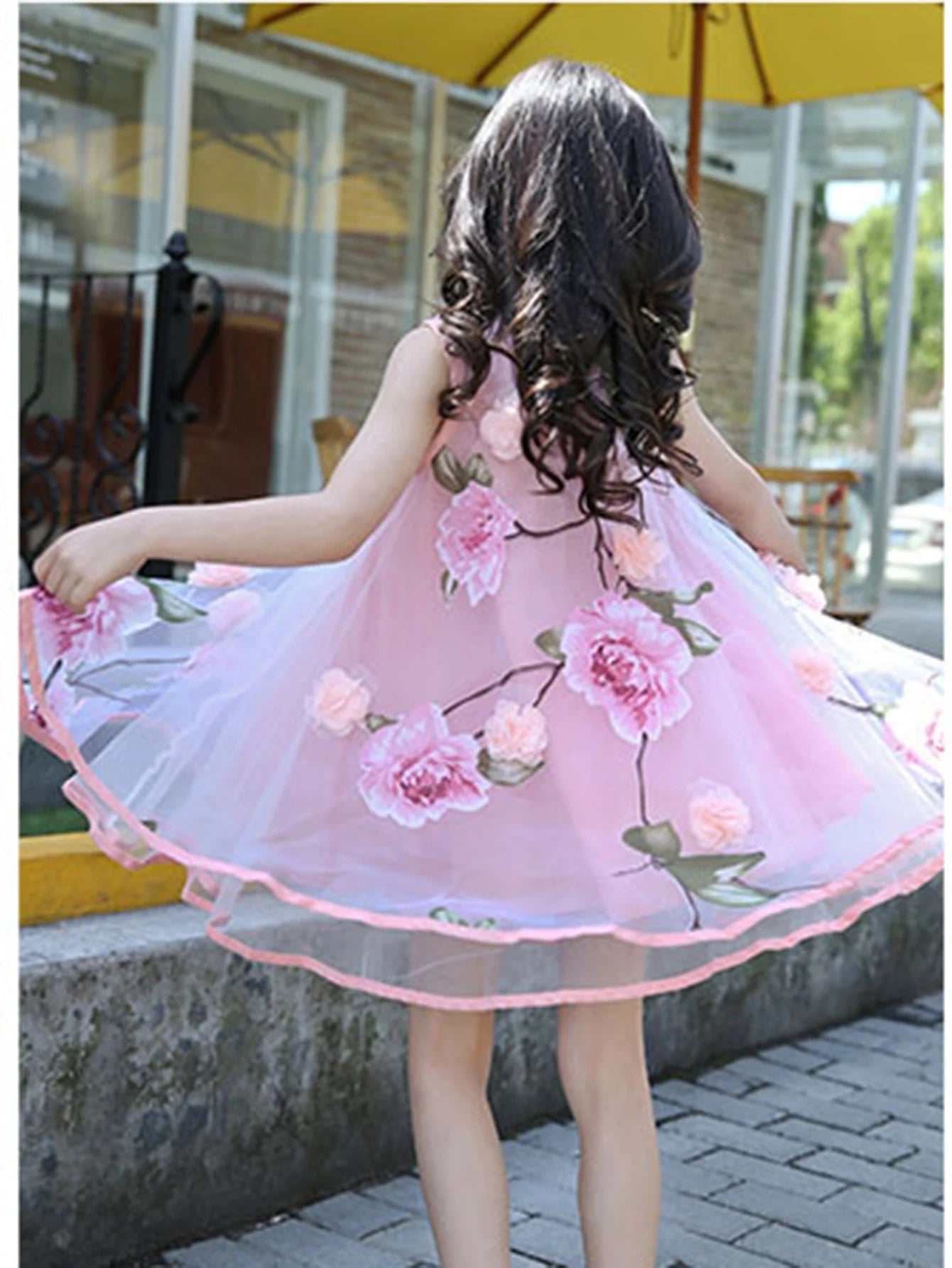 Girls Flower Bohemian Summer Dress ChildKids Girl Beach Dresses