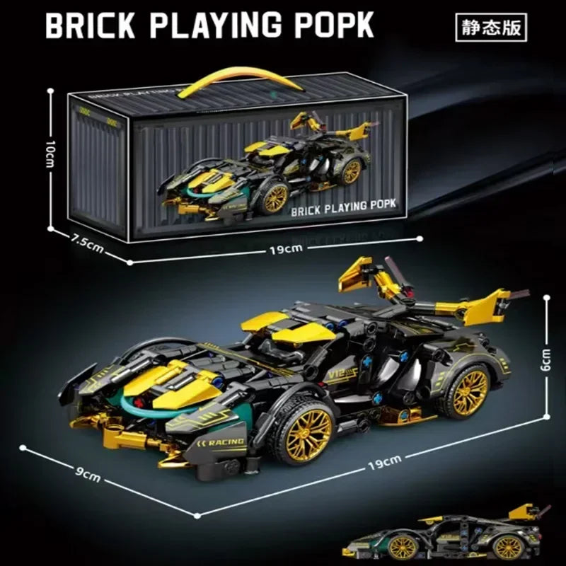 Hot Technical Building Blocks Car Racing Sport Speed Vehicle Model City Mechanical Super Bricks Puzzle Toy Adult Gift Toys Adult