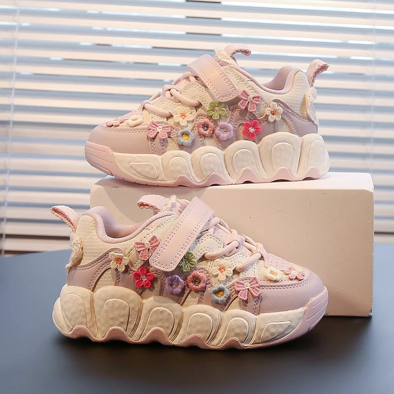 Fashion Leather Sneakers for Girls Children Casual Sports