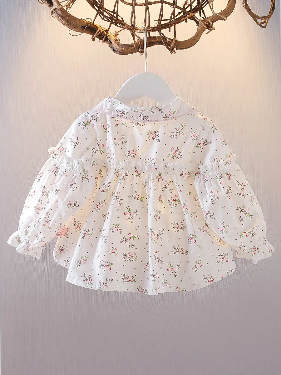 Samara Sweet Baby Girls Floral Shirt Tops
