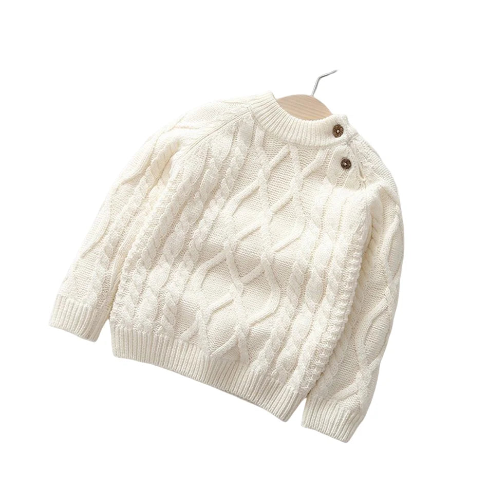 Elio Round Neck Long Sleeves Ripped Sweater