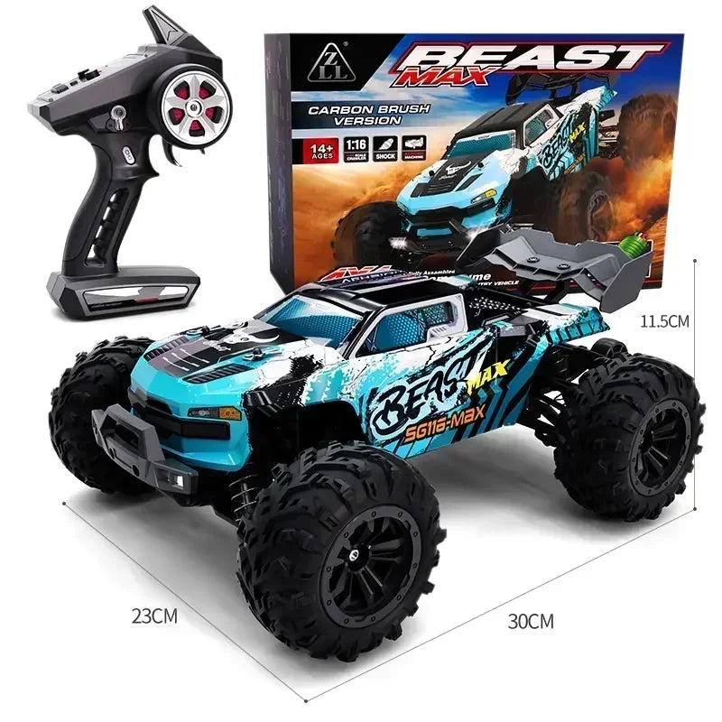 1:16 MAX/PRO Remote Control Car High Speed 80KM/H 4WD Off-Road Drift RC Racing Vehicle For Kids Adults Outdoor Toys Truck Gifts