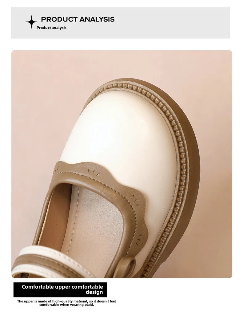 Girls' Princess Shoes 2025 Spring and Autumn New Style Girls' Little Leather Shoes Autumn Style Baby Fashion Single Shoes