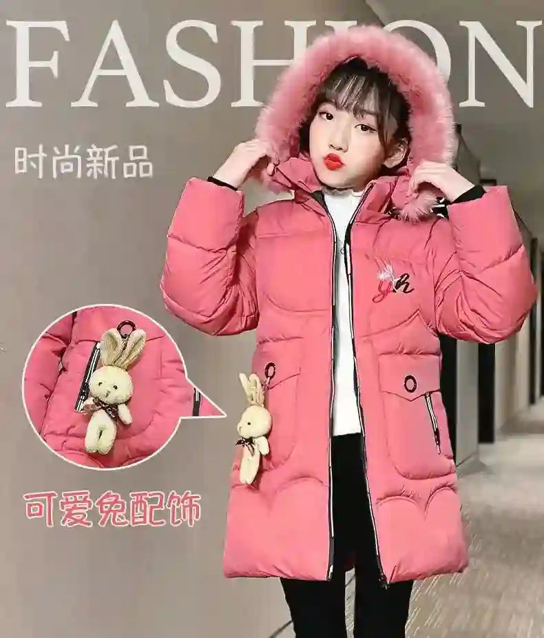 Selena Stylish Winter Hooded Jacket for Girls