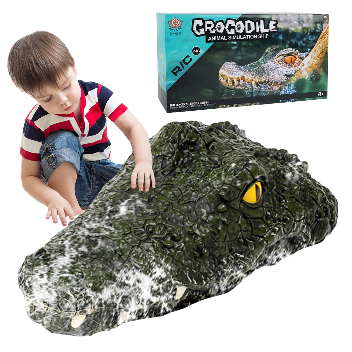 Remote Control Alligator Head 2.4GHz Remote Control Electric Racing Boat