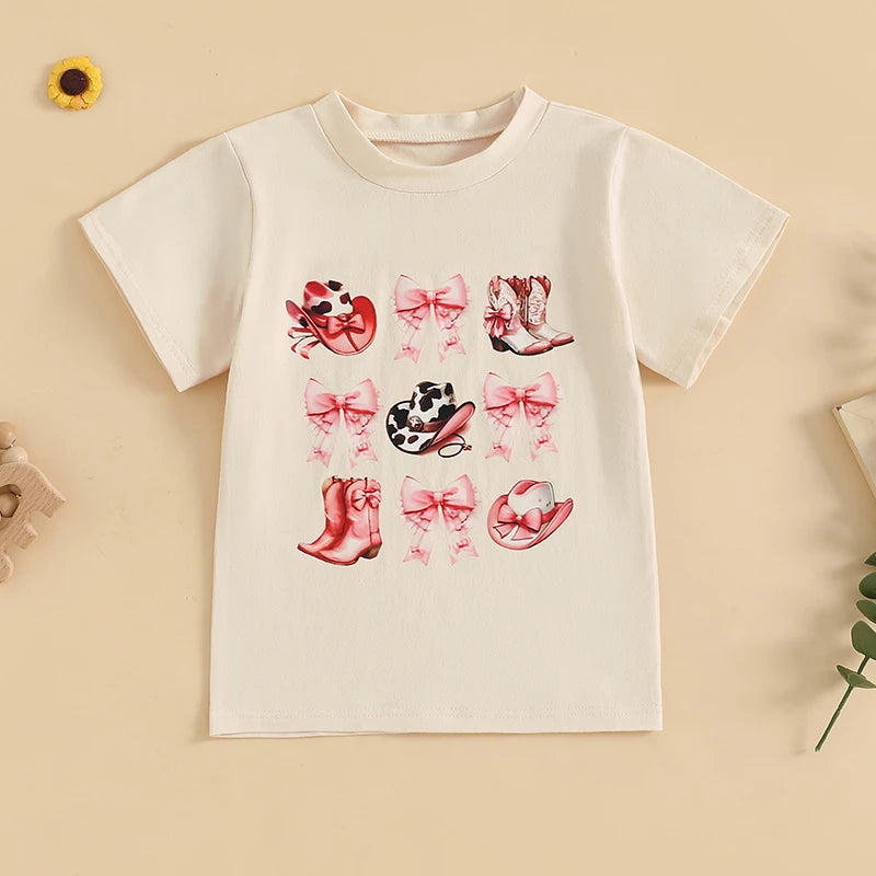Sailyn Short Sleeve Funny Rodeo Graphic Tops