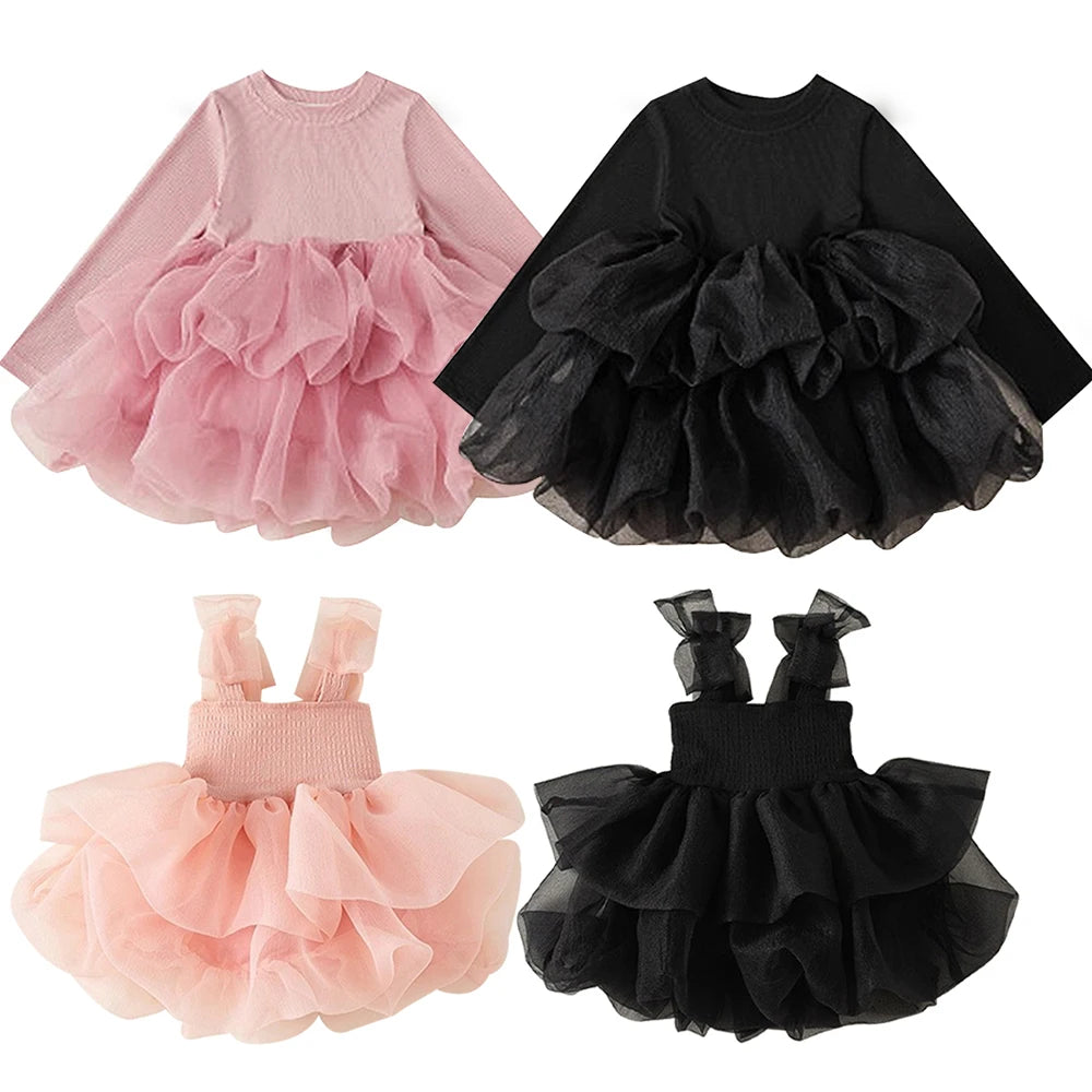 Jovie Baby Girls Black Dress for Formal Occasions