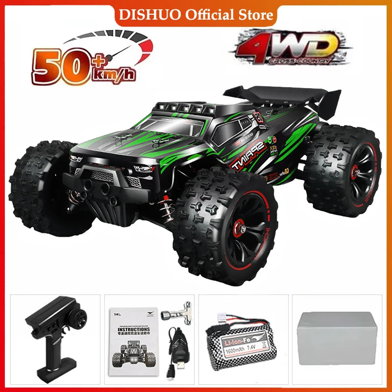 1:16 85KM/H Or 50KM/H 4WD RC Car With LED Remote Control Cars High Speed Drift Monster 4x4 Truck for Kids vs Wltoys 124017 Toys
