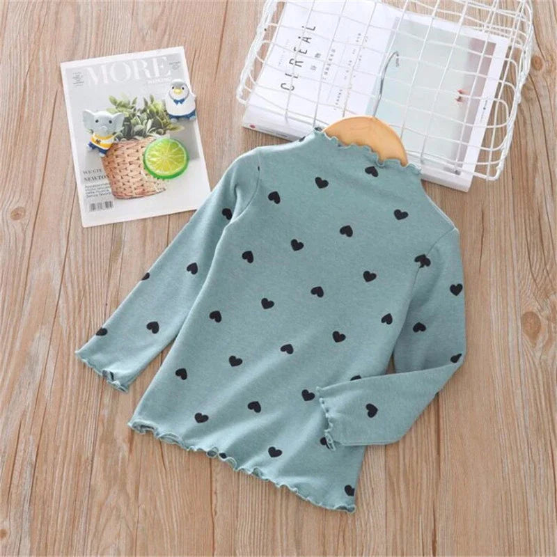 Jade Turtleneck Long-sleeve Top for Kids