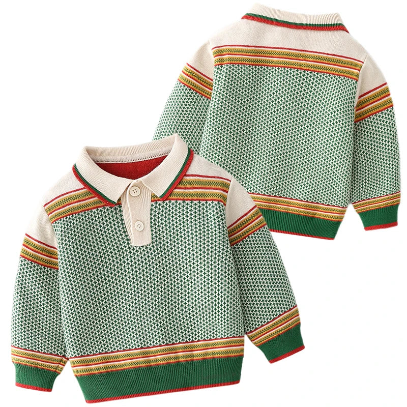 Gustavo Toddler Boys Knitted Sweater - GuGuTon baby store - Baby Fashion - Toddlers Outfits - Babies Outfits - Toddler Clothes - Kids Clothing - Newborn Clothes - Newborn Wear - Kids Wear - Trending Clothes - Trending Outfits - Fall Fashion - Winter Fashion - Girls Clothes - Boys Clothes - Babies Wear - Kids Accessories - KidsWear - Summer Clothes - Summer Fashion - Summer Trend - Falls Sweaters - Tops - Bottom - Jeans - Blouse - Dresses - Newborn Dresses - Toys