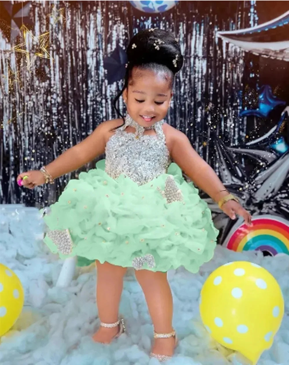 Custom Flower Girl Dress Wedding Gown Birthday Party Pageant Dress