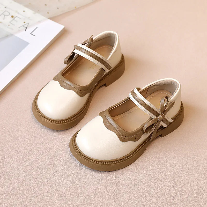 Girls' Princess Shoes 2025 Spring and Autumn New Style Girls' Little Leather Shoes Autumn Style Baby Fashion Single Shoes