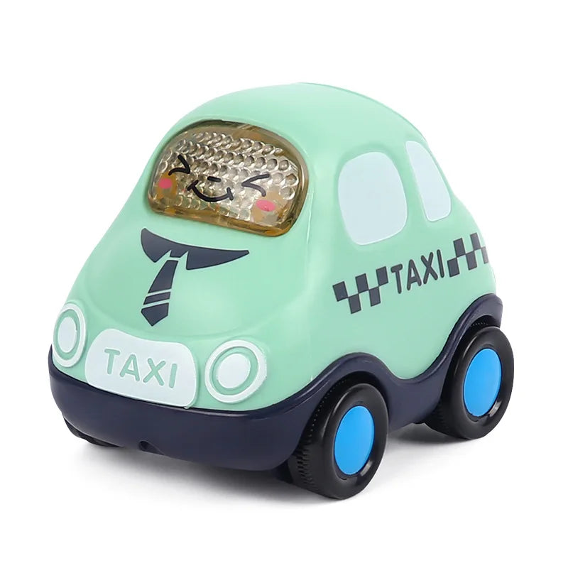Baby Car Toys for 6 12 Months Friction Car Infant Soft Rubber Inertial Push and Go