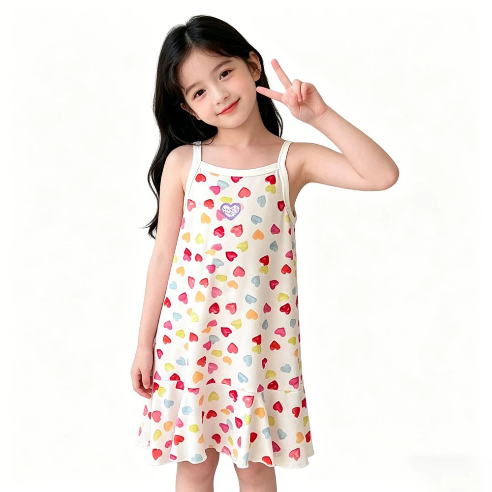 Cute Dress For Kids Girl Summer Dresses Children's Fashion Dress Thin Girls' Halter