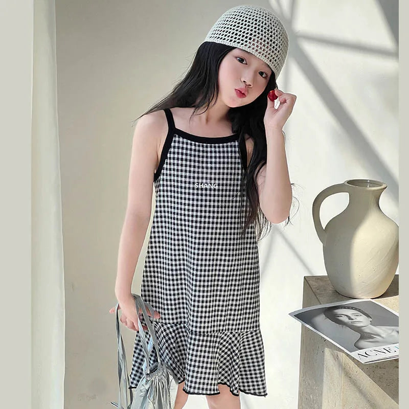 Cute Dress For Kids Girl Summer Dresses Children's Fashion Dress Thin Girls' Halter