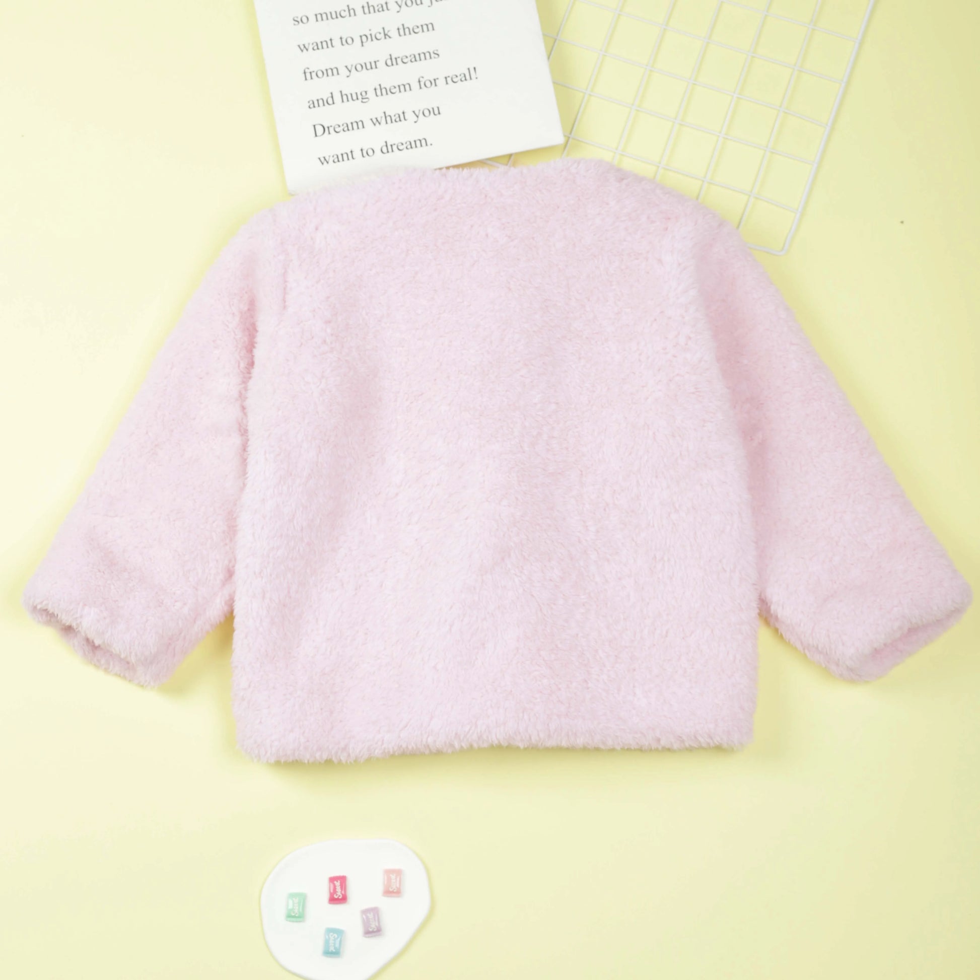 Emma Girls Crew Neck Button Fuzzy Coat For Party Going - GuGuTon baby store - Baby Fashion - Toddlers Outfits - Babies Outfits - Toddler Clothes - Kids Clothing - Newborn Clothes - Newborn Wear - Kids Wear - Trending Clothes - Trending Outfits - Fall Fashion - Winter Fashion - Girls Clothes - Boys Clothes - Babies Wear - Kids Accessories - KidsWear - Summer Clothes - Summer Fashion - Summer Trend - Falls Sweaters - Tops - Bottom - Jeans - Blouse - Dresses - Newborn Dresses - Toys