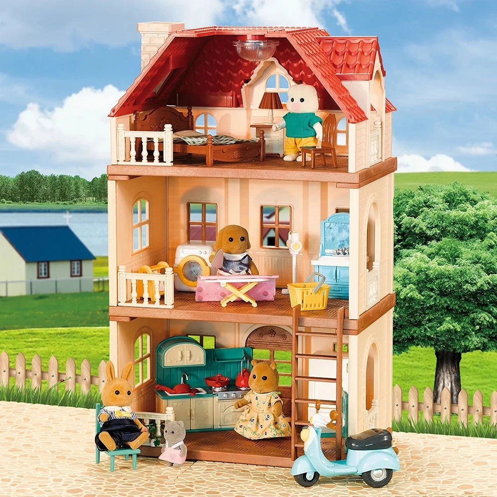 Model decoration girl small toy girl gift miniature landscape decoration amusement park