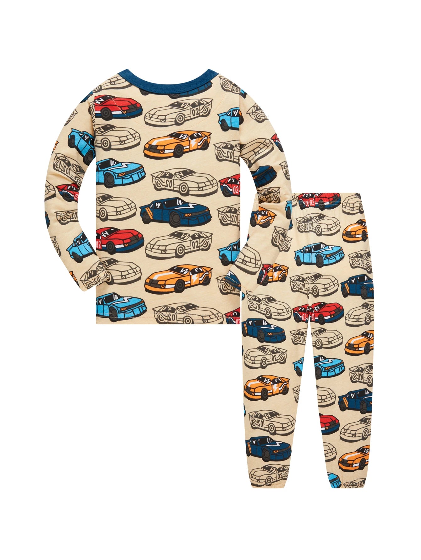 Cartoon Car Pajama Cotton Set for Boys