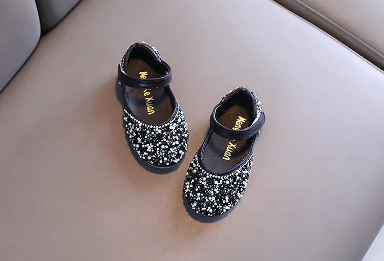 Girl's Princess Shoes Summer Glimmer Round Toe Party Dance Flat Shoe