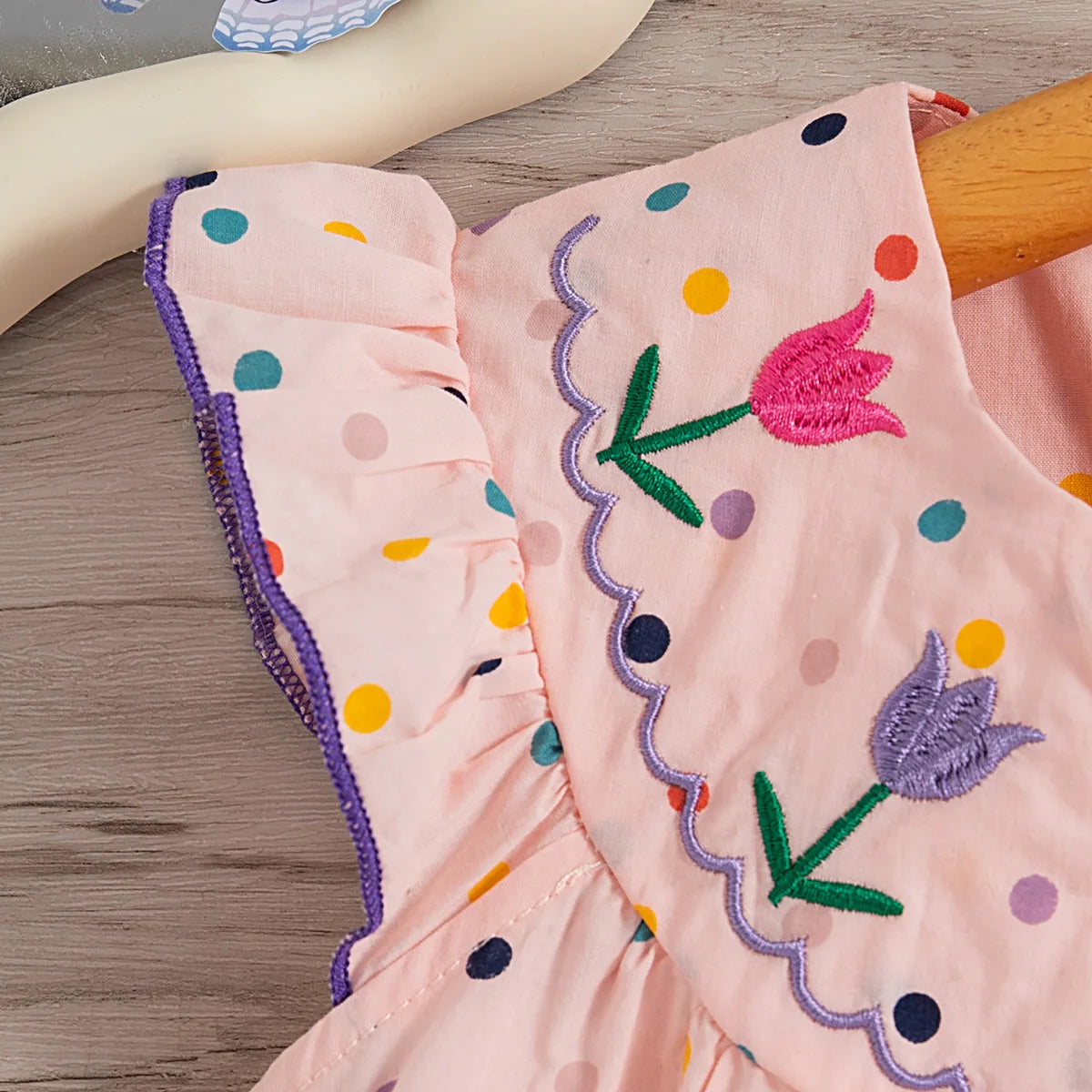 Demi Baby Girl Summer Dress with Polka Dots