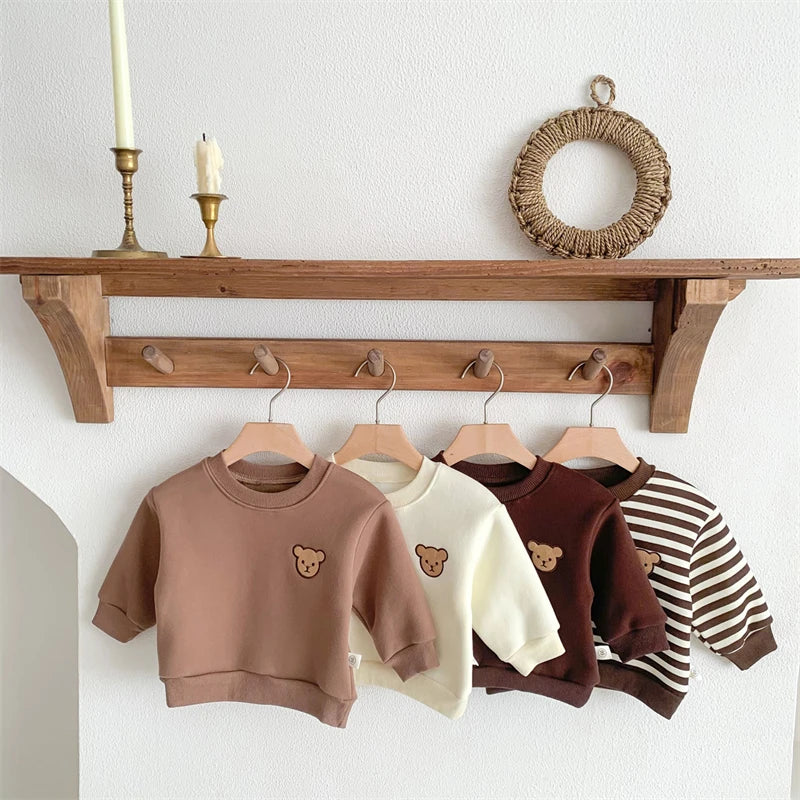 Yael Cartoon Stripe Long Sleeves Warm Sweater - GuGuTon baby store - Baby Fashion - Toddlers Outfits - Babies Outfits - Toddler Clothes - Kids Clothing - Newborn Clothes - Newborn Wear - Kids Wear - Trending Clothes - Trending Outfits - Fall Fashion - Winter Fashion - Girls Clothes - Boys Clothes - Babies Wear - Kids Accessories - KidsWear - Summer Clothes - Summer Fashion - Summer Trend - Falls Sweaters - Tops - Bottom - Jeans - Blouse - Dresses - Newborn Dresses - Toys