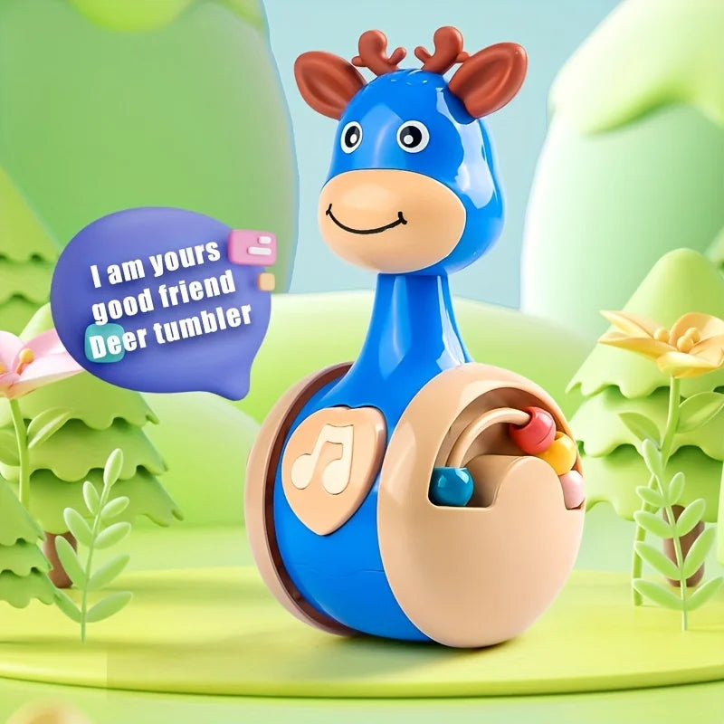 Roly Poly Baby Toys 6 to 12 Months, Tumbler Wobbler Toys for Infant Boy Girl - Perfect for Learning