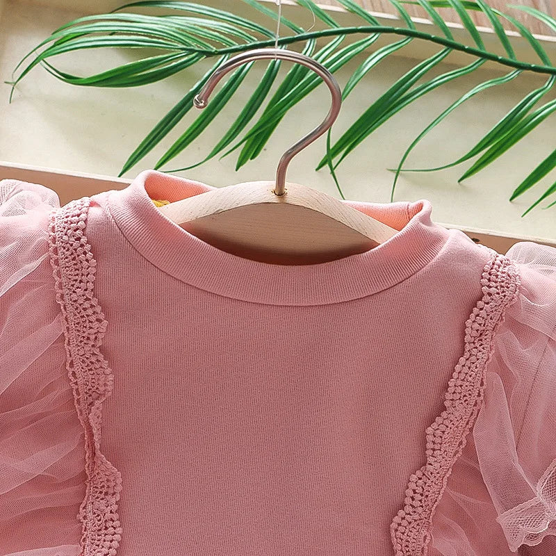 Girls Clothing Dress Autumn New Girls Dess Long Sleeve Dress