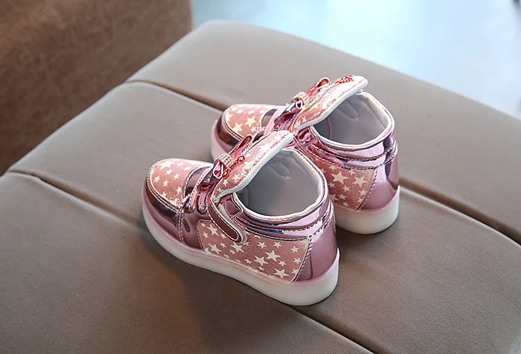 Lyra Kids Light Up Sneakers - Luminous Board Shoes for Spring